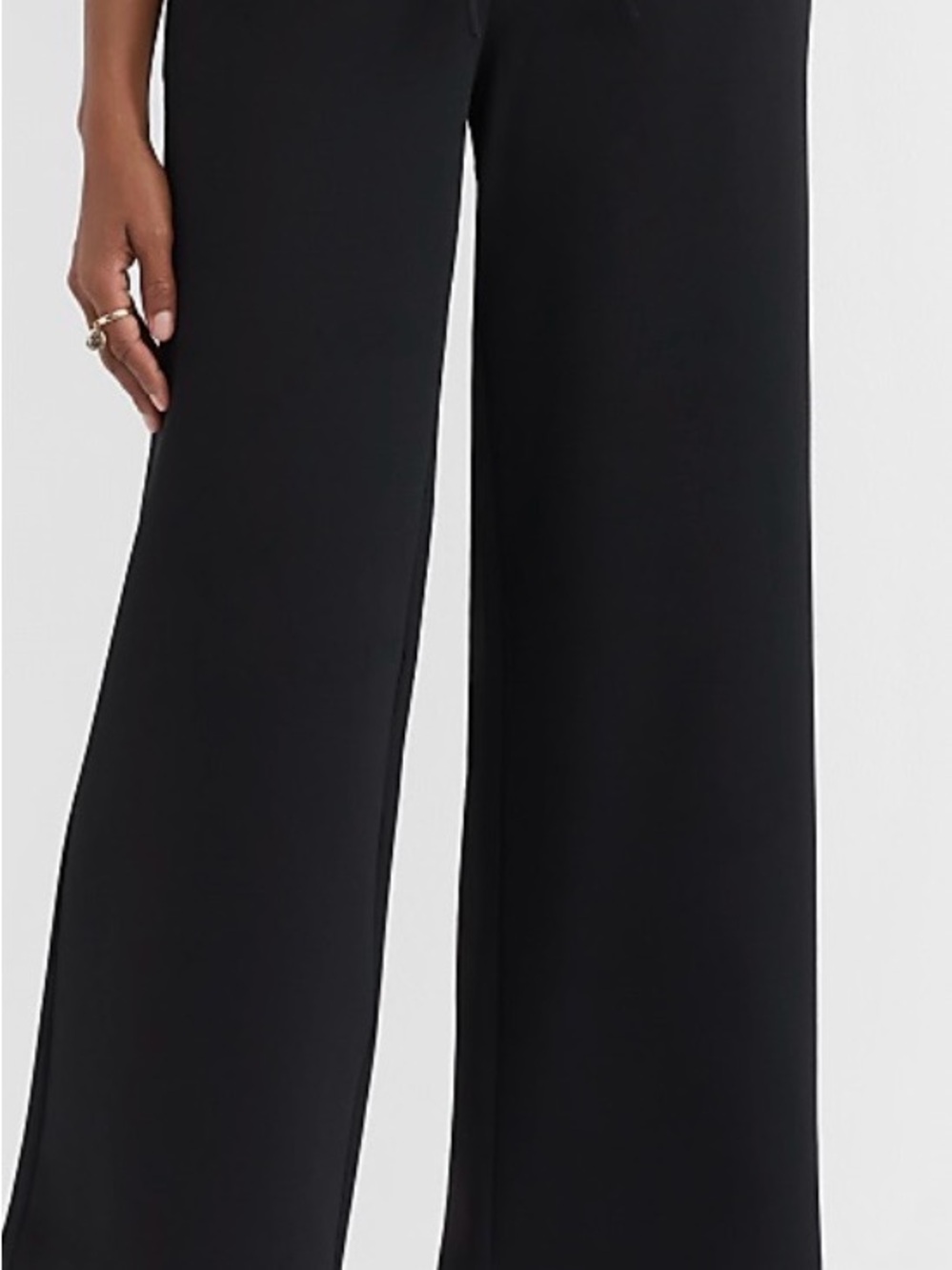 Sawyer pull on textured crepe- Black